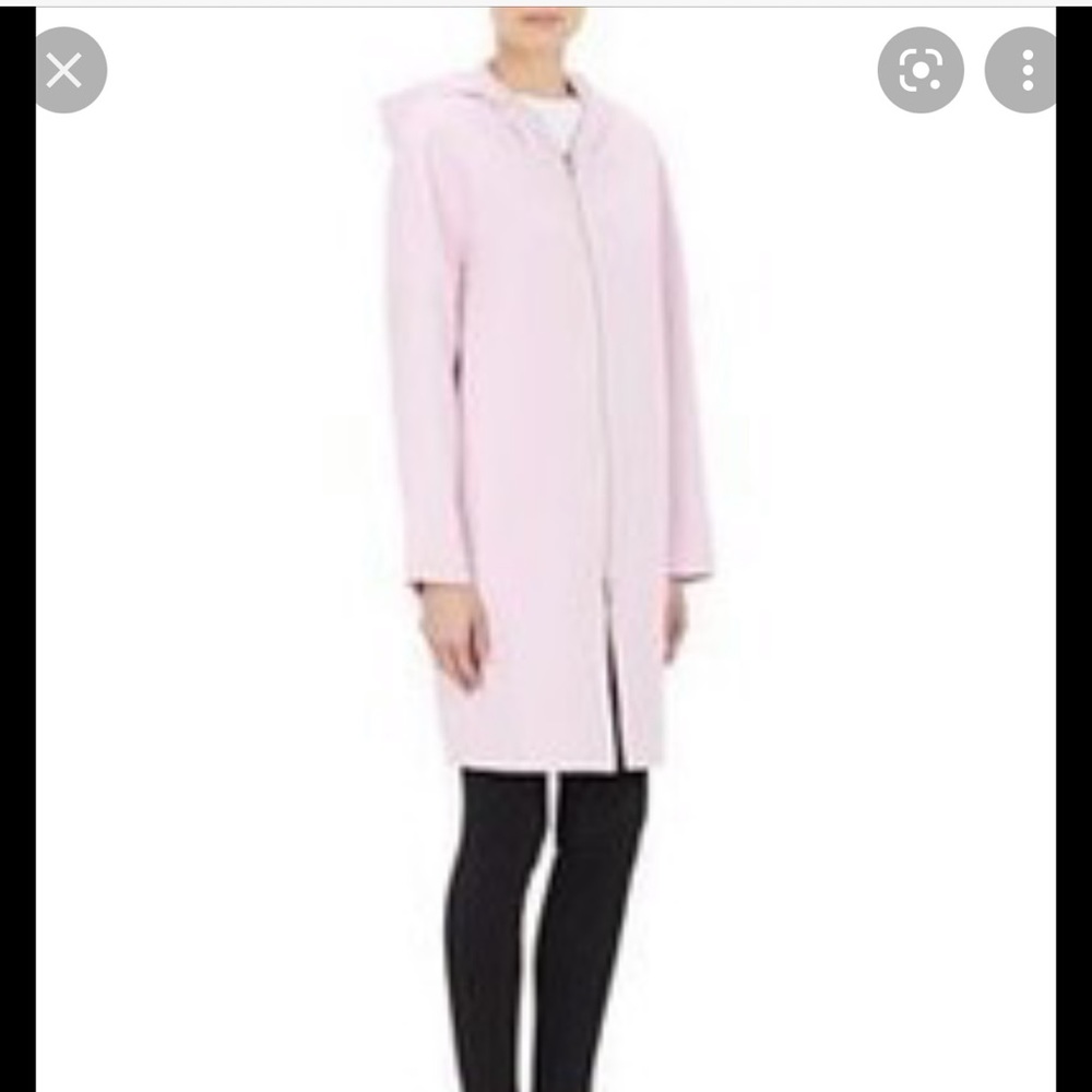 New acne studio pink hooded coat